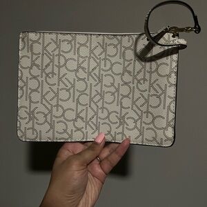 Calvin Klein Monogram Wristlet